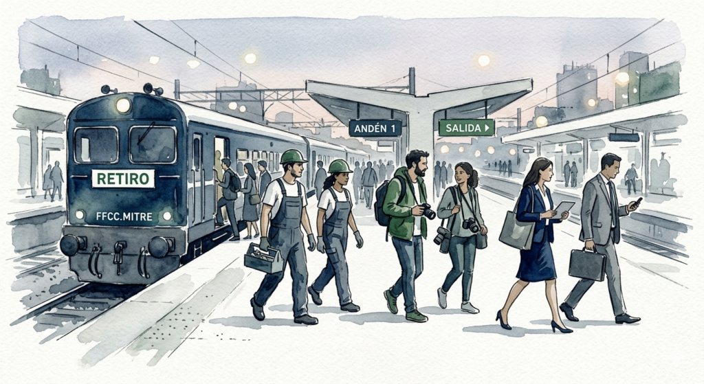Miles de trabajadores toman el transporte publico todos los días para dirigirse a su trabajo
