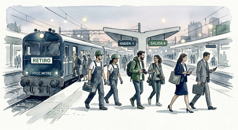 Miles de trabajadores toman el transporte publico todos los días para dirigirse a su trabajo